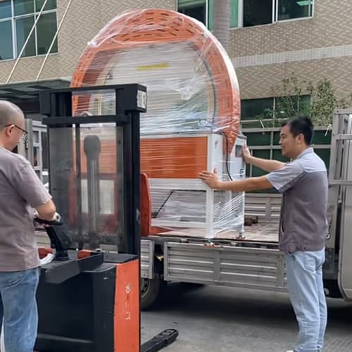 Huaxiu ring stretch wrapper delivery scene!